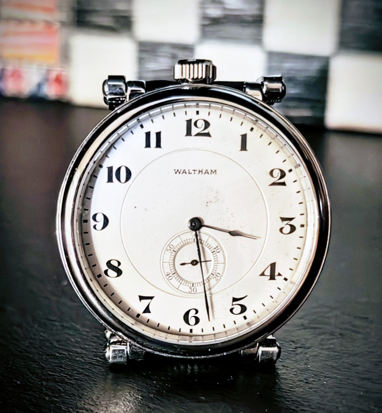 Waltham 1912, 17J, *Very Rare* Ruby Grade marriage/conversion watch, 44mm
