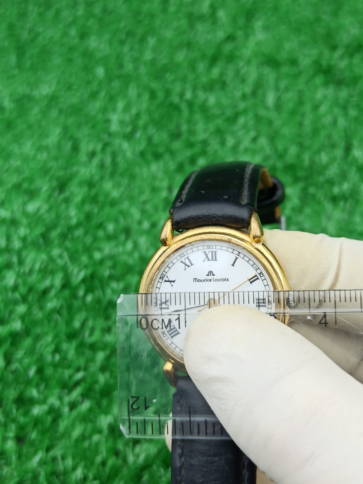 Authentic MAURICE LACROIX Quartz Men’s Wristwatch Swiss 90s