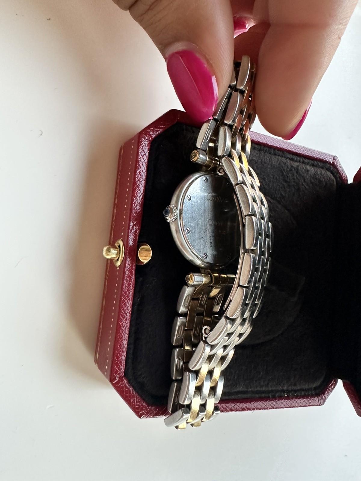 Cartier Panthere Vendome Small Vintage watch stainless steel 18k gold 12851