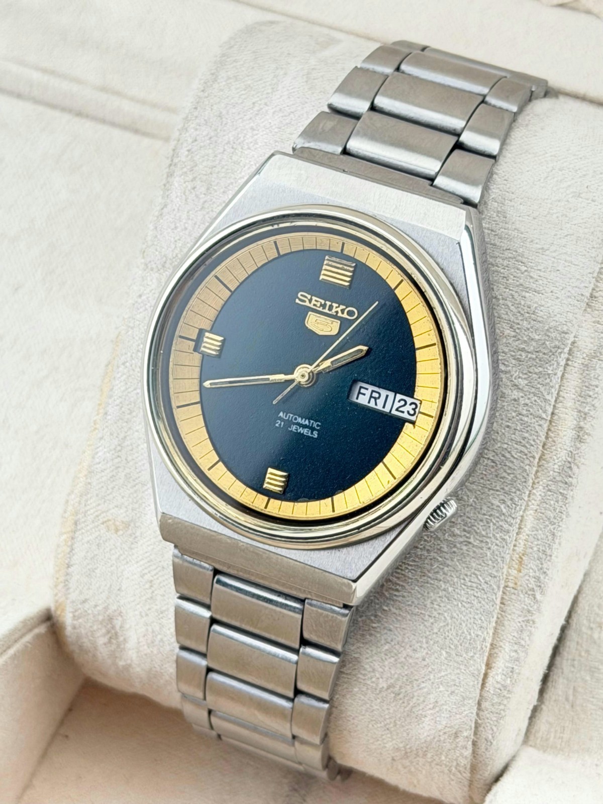 vintage Seiko 5 Men’s Wrist Automatic watch|Day-Date