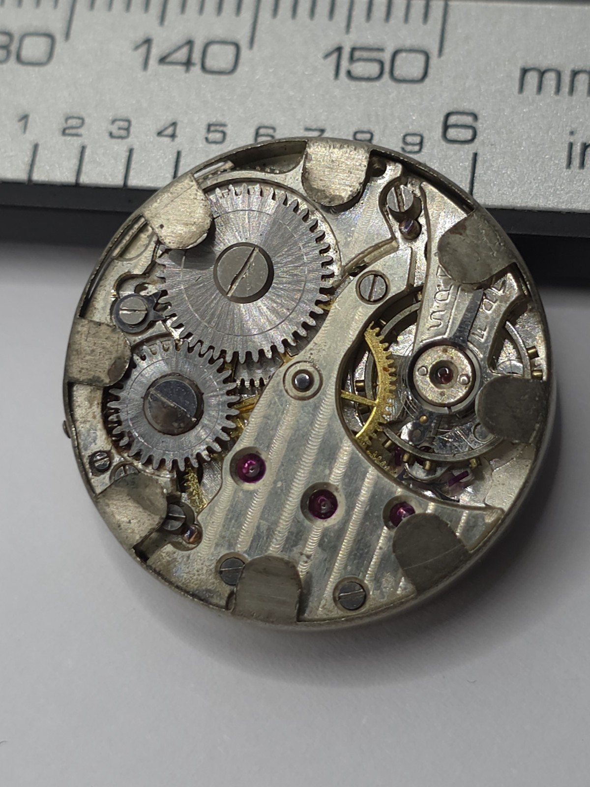 Vintage Perfex Watch Movement Cal. 233 cupillard From 1930 Good Balance Parts