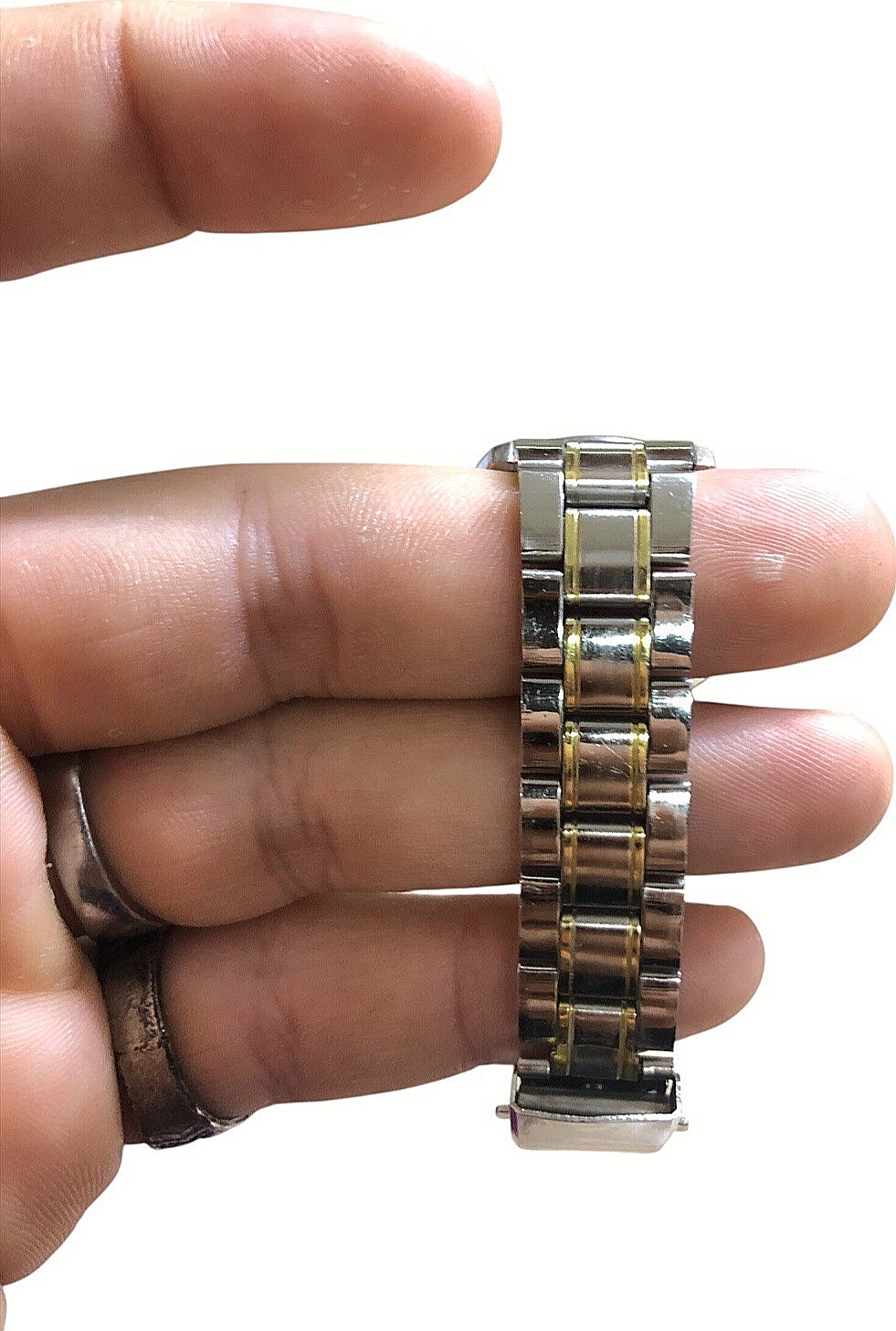LEI YI L-029 Vintage Automatic Skeleton Watch Two Tone Gold Silver Ladies