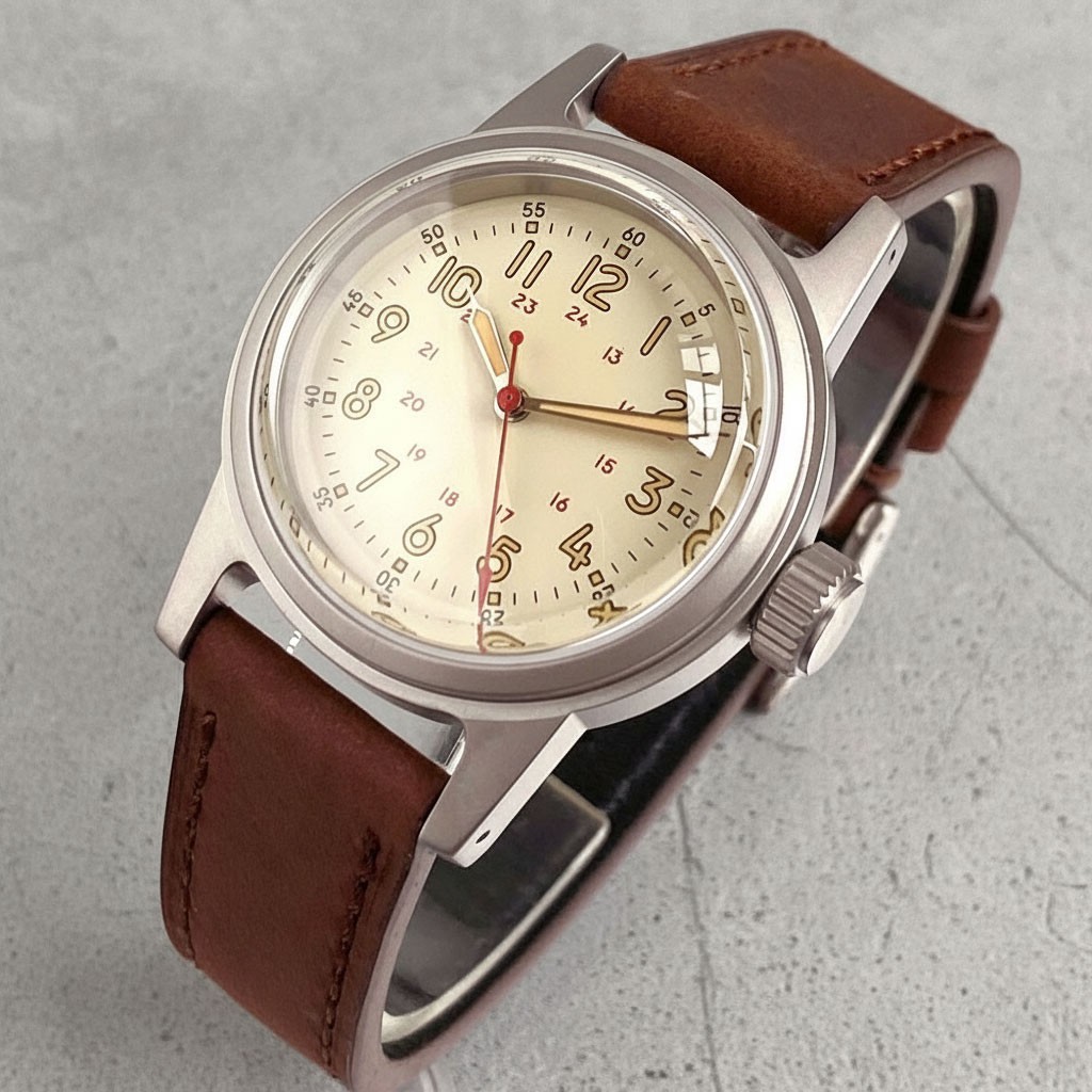 Tandorio 20ATM 36mm Vintage Auto Diver Men Watch For Miyota 8215 Sapphire Glass