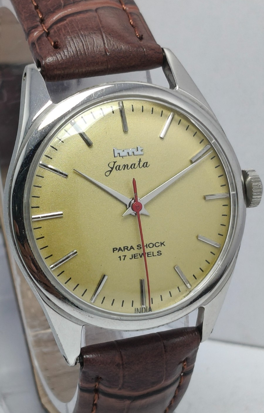 HMT Janata 17 Jewels Hand Winding Wrist Watch For Men’s In Working Condition