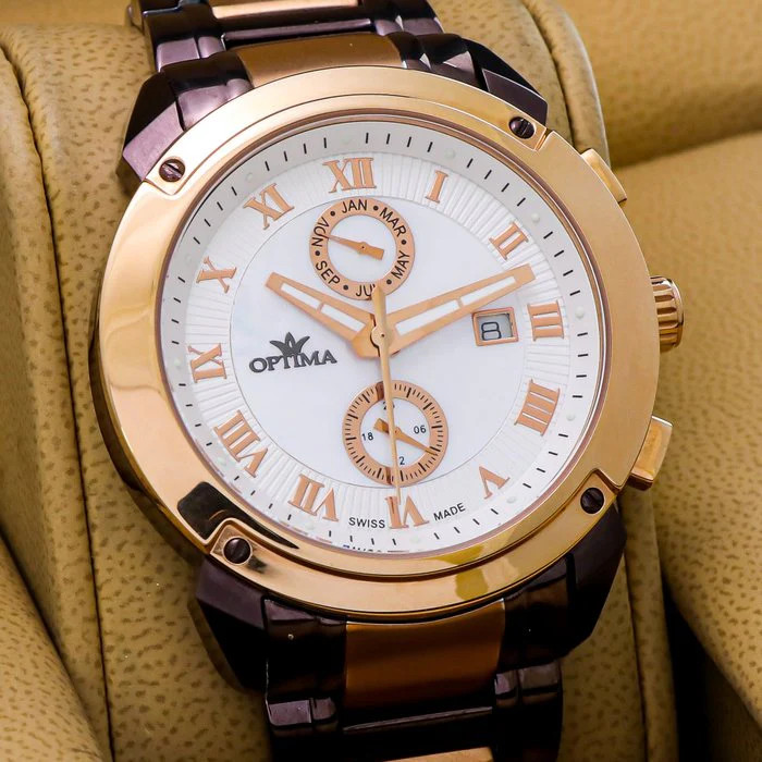 Optima – Swiss Dual Time – OSC241-CR-7 Quartz 43mm OSC241 30 m (3 ATM / 100