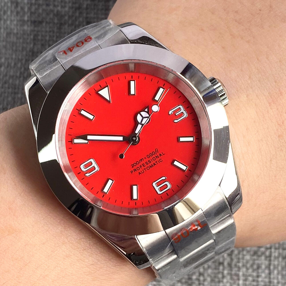 Bliger 36mm/39mm Sapphire Glass NH35A PT5000 Automatic Men Watch Luminous Oyster
