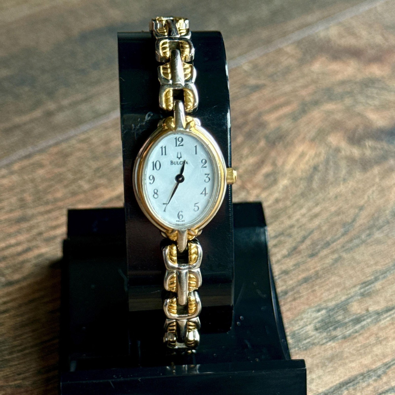Vintage Bulova Two Tone Quartz Cocktail Watch