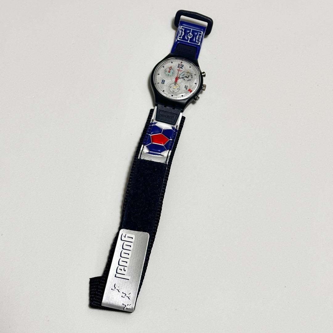 Vintage Swatch 1998 France World Cup Limited Edition Chronograph New Battery