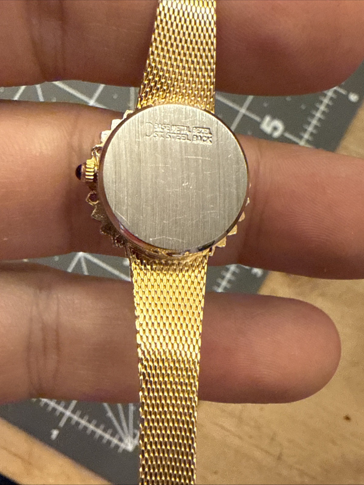 Dufonte Lucien Piccard 30 Ruby and Diamond Ladies Watch New Battery