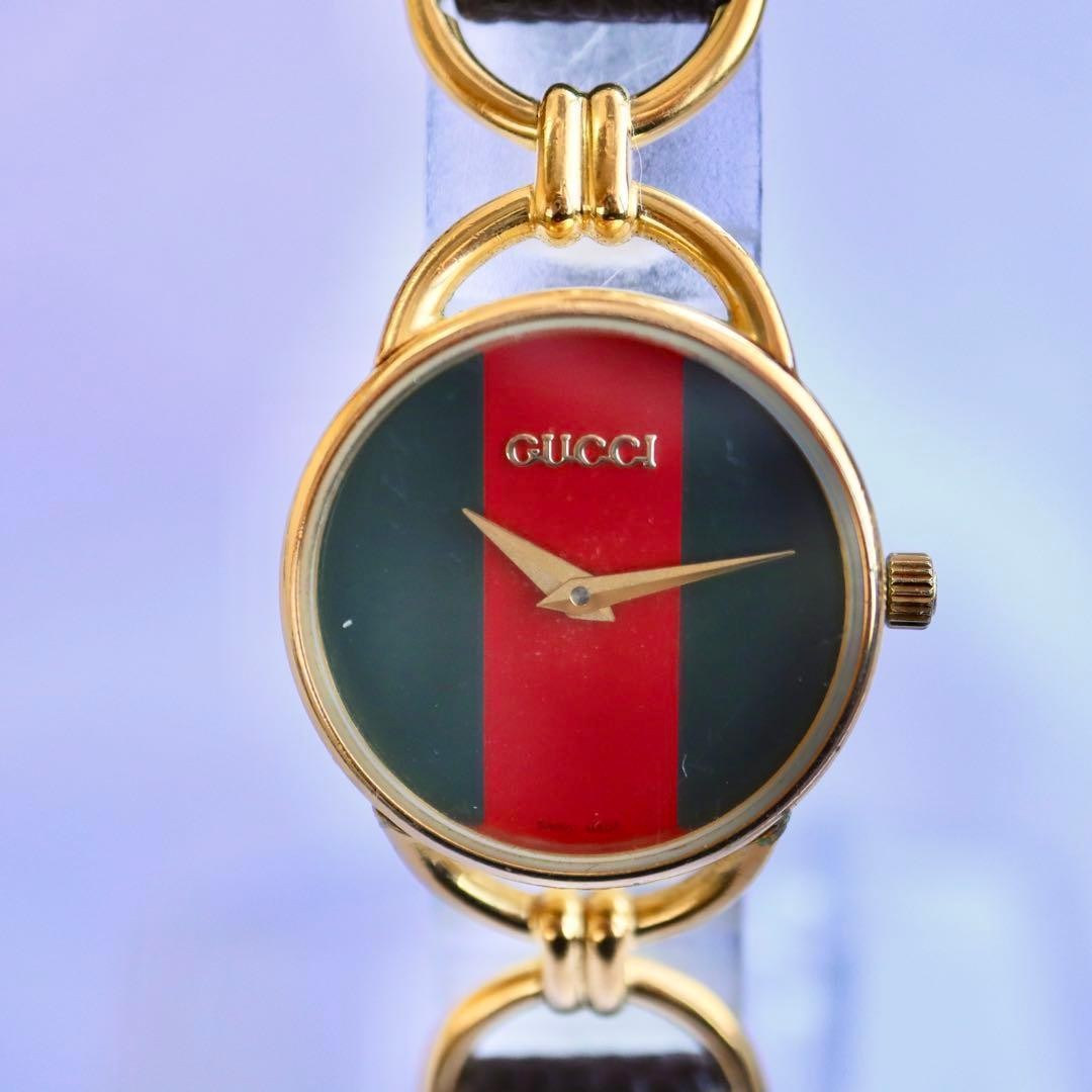 Gucci Sherry Line Gold Quartz Women’s Watch 1536 Brown Japan 0713926