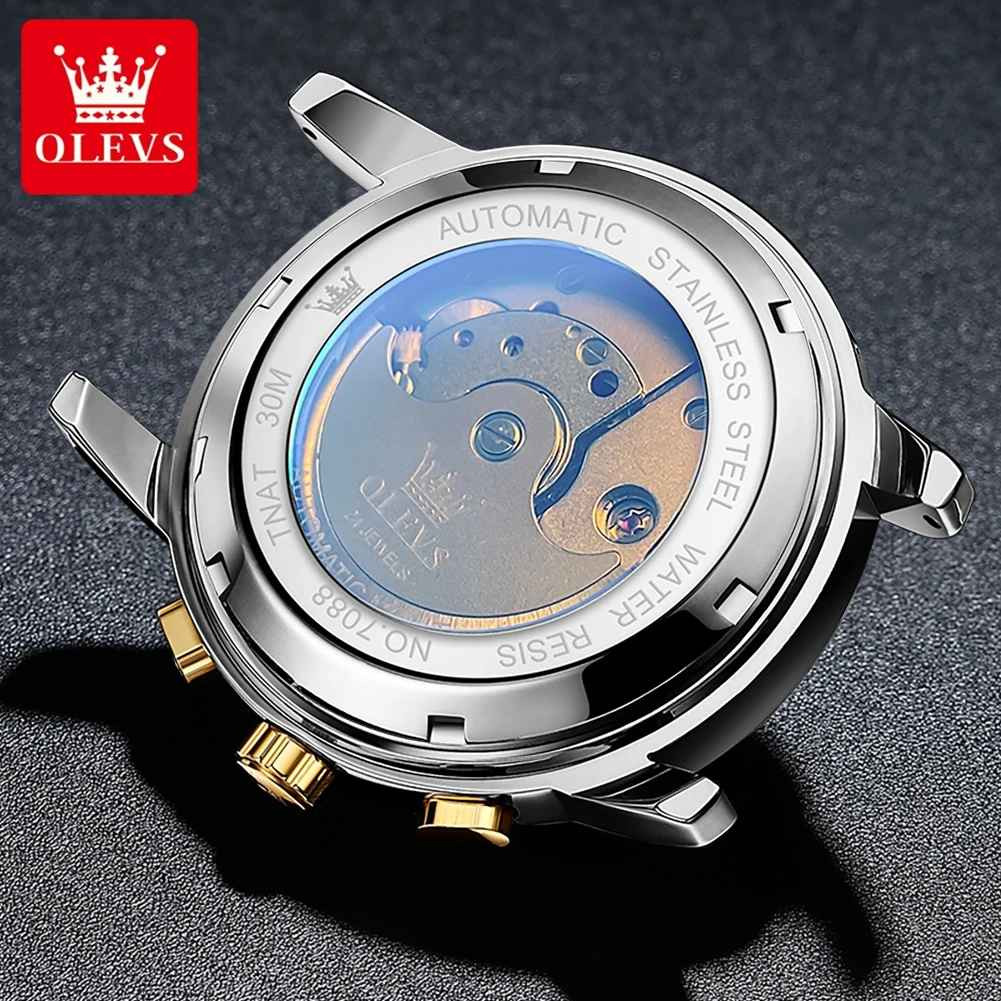 Automatic Mechanical Watch Waterproof Luxury Dial Strap Men Men’s