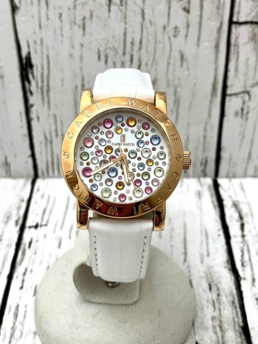 CAPRI WATCH 2039 Quartz Ladies Wristwatch 18cm Slightly Worn Authentic Capri