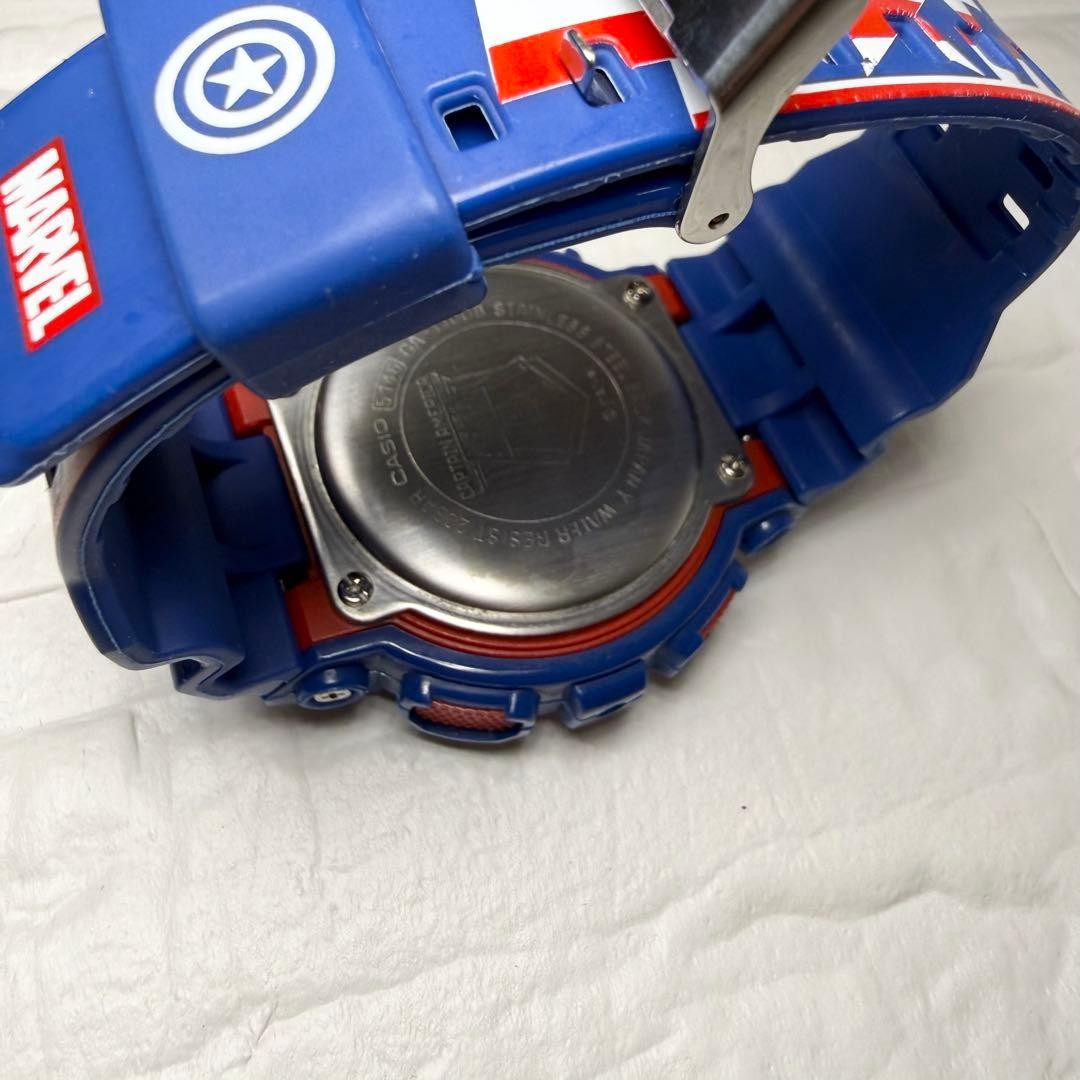Casio G-Shock Marvel Captain America GA-110 Watch Blue Red White From Japan