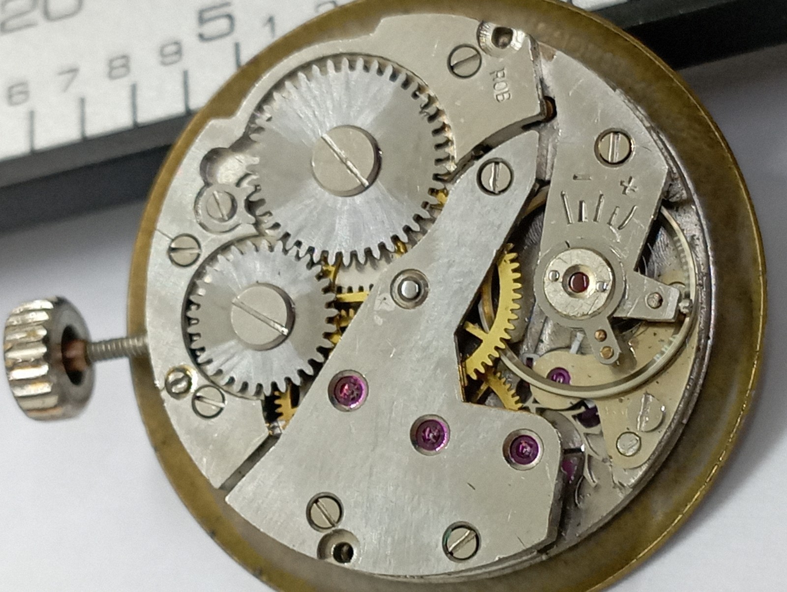 Vintage cal. “Cupillard 233 NEW” Watch Movement WORKING Very Well From 1950