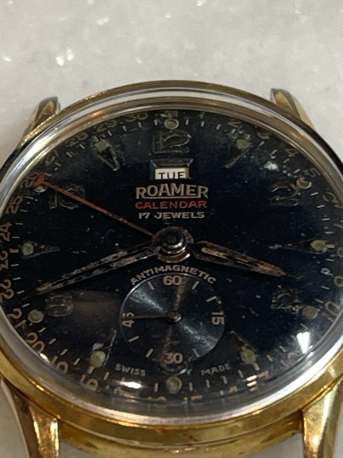 Roamer Date Pointer Watch Needs Serviced