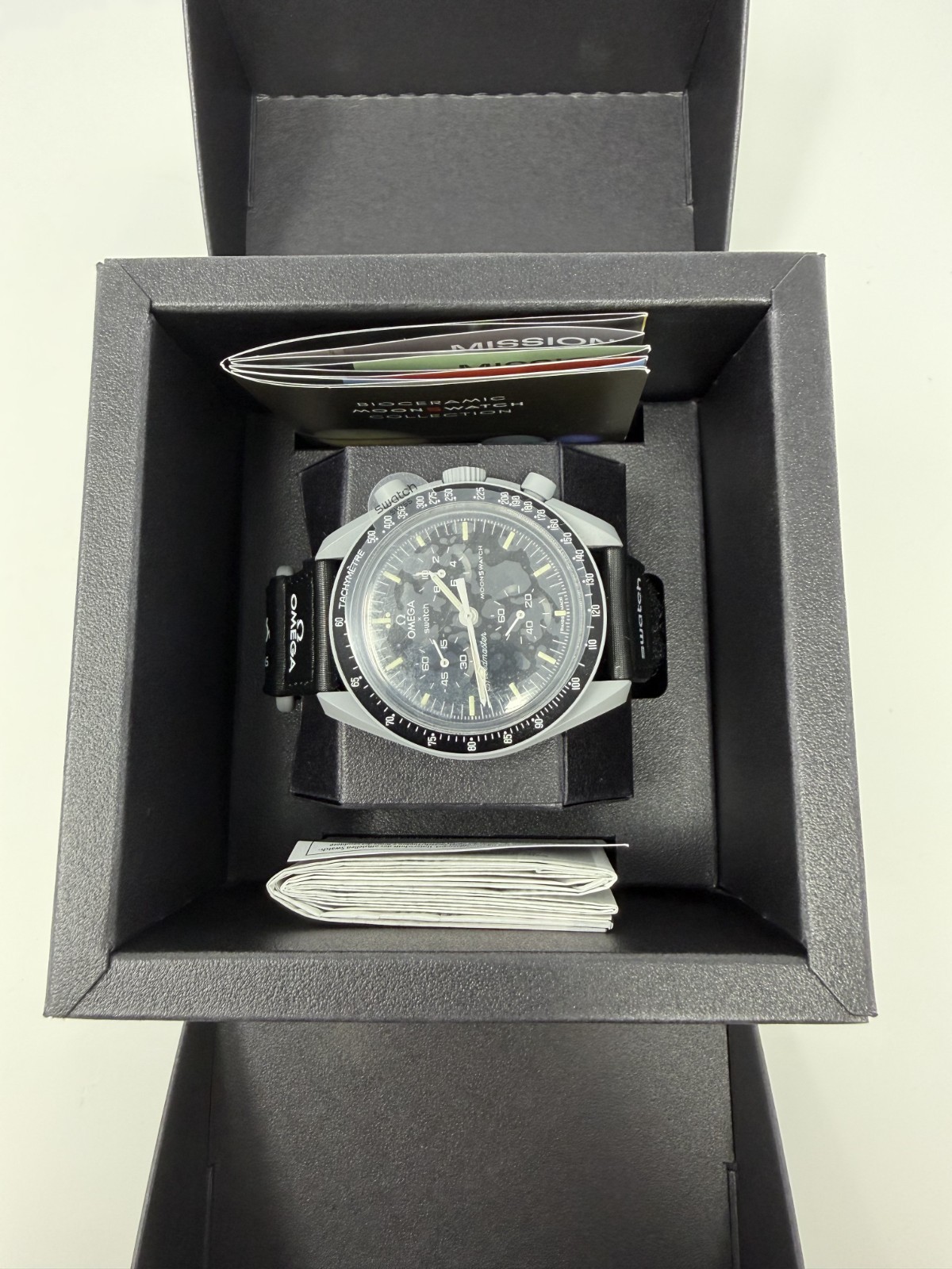 SWATCH x Omega Bioceramic Moonswatch Mission To The Moon Watch Grey/Black