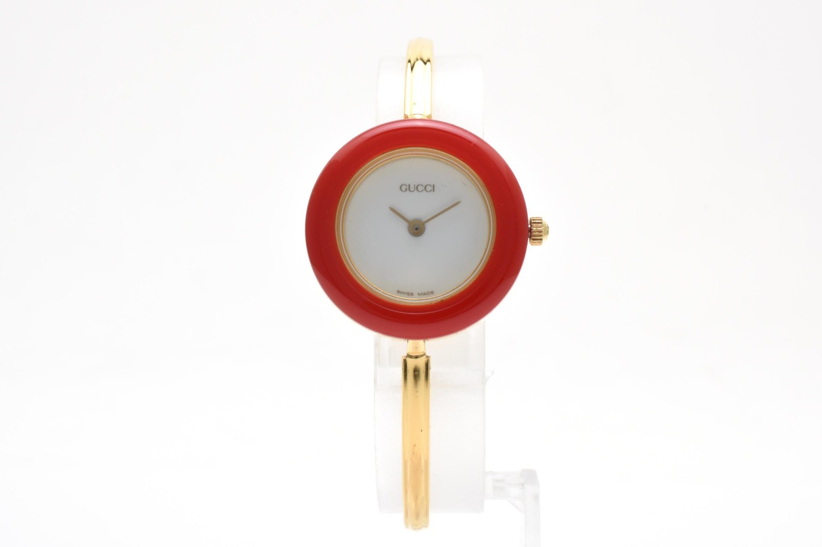 *NEAR MINT w/Case* GUCCI Change Bezel 12 Colors 11/12.2 Quartz Gold 26mm Women’s