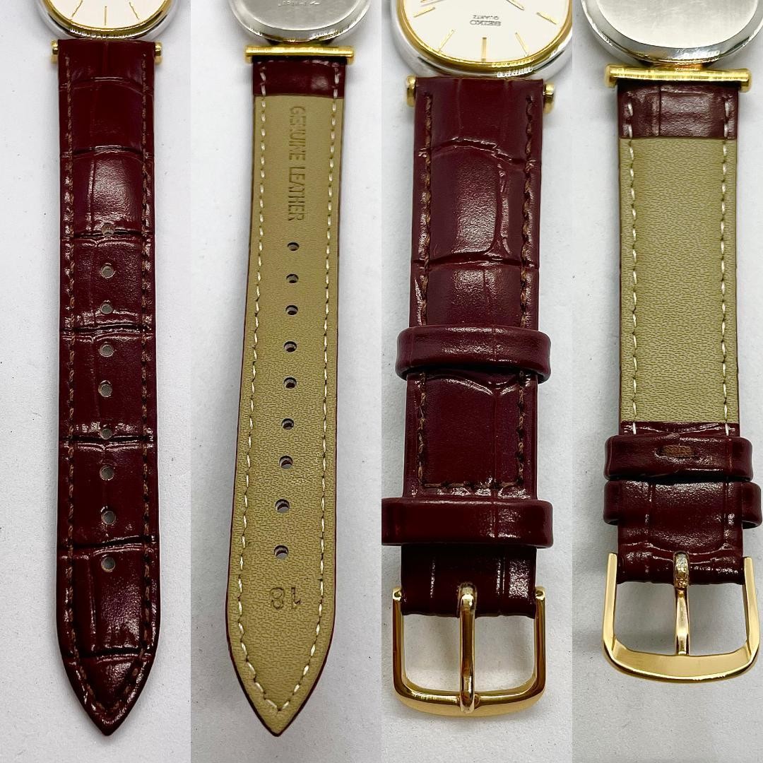 Seiko Rectangle Tank Gold 2620-5470 Quartz Watch Japan 071059