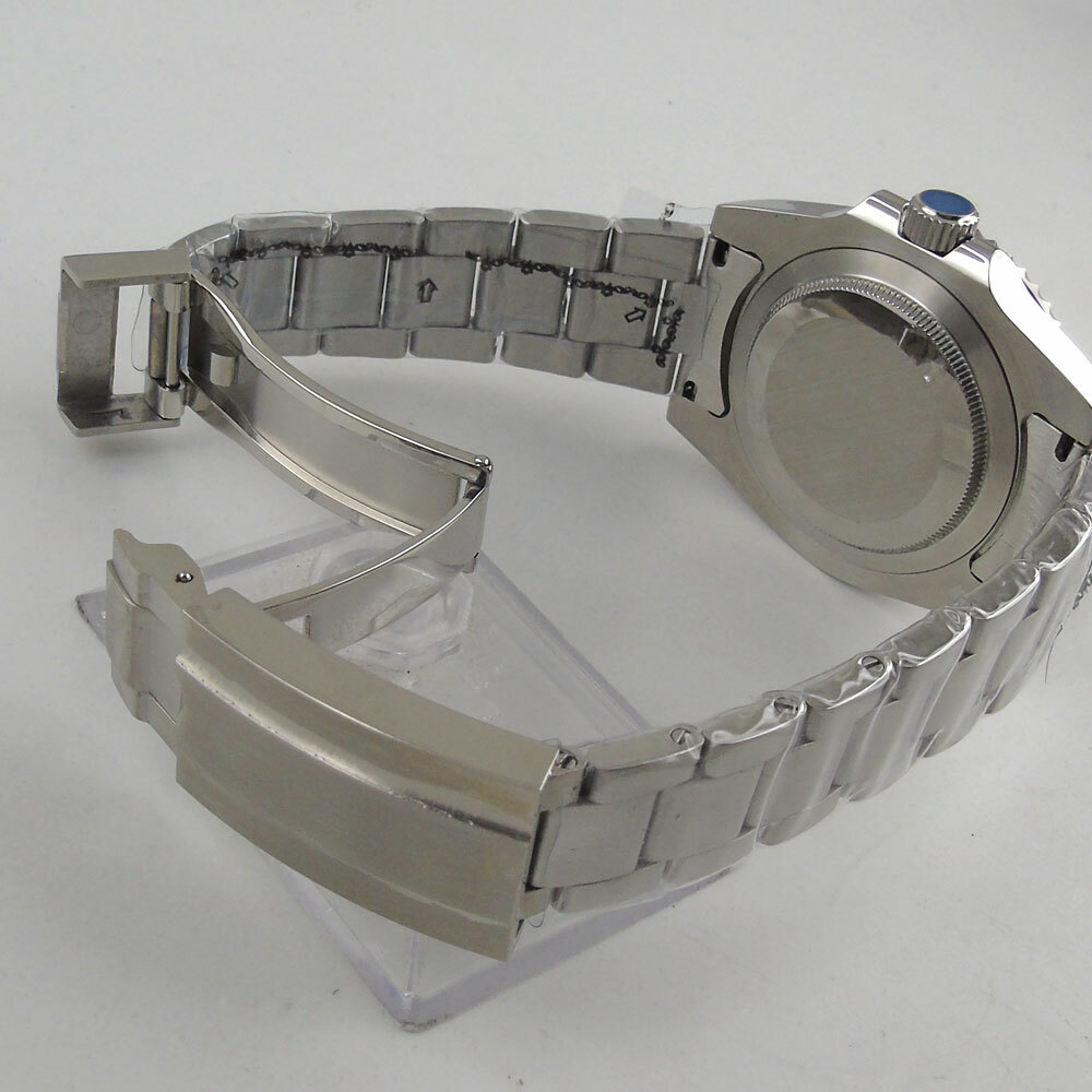 39mm BLIGER black dial sapphire glass 24 jewels NH35 PT5000 automatic mens watch