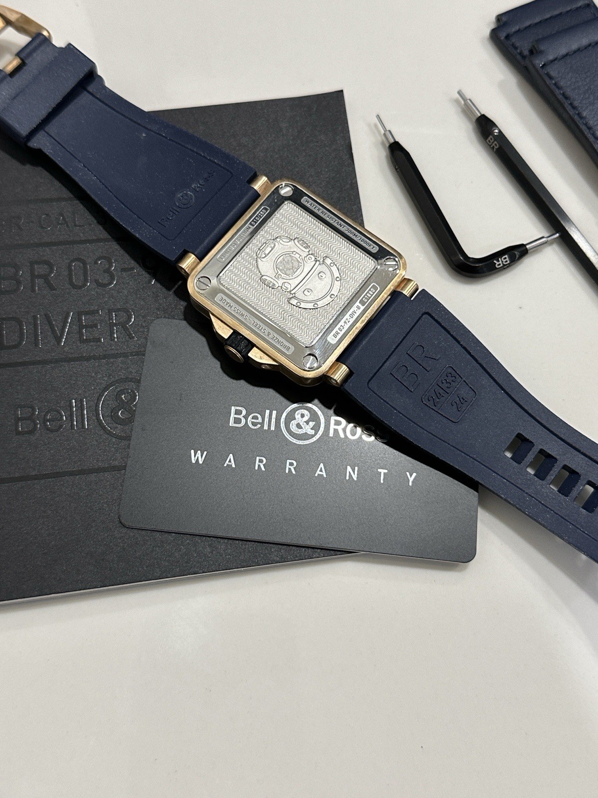 Bell & Ross Diver Bronze Limited Edition BR03-92-DIV-B Automatic Watch RARE