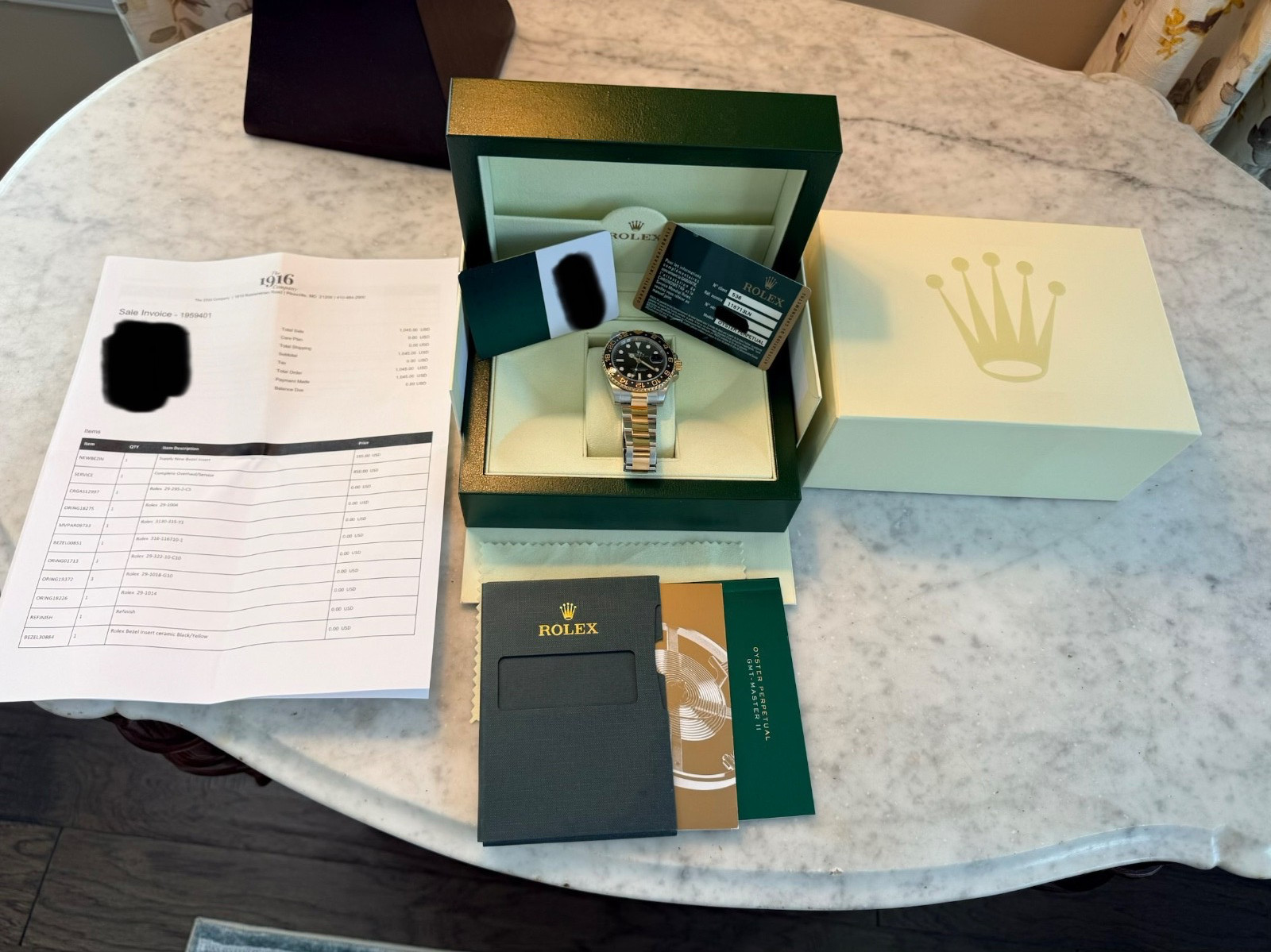 Rolex GMT-Master II Recent Full Rolex Service, Complete Set
