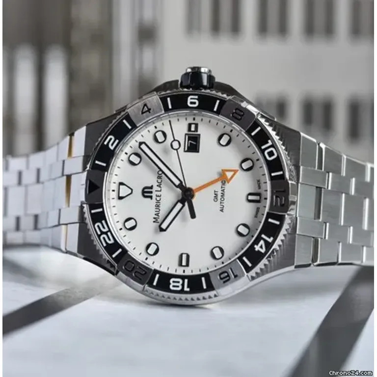 Maurice Lacroix Aikon Venturer GMT AI6158-SS002-130-1 Men’s Watch “NEW”