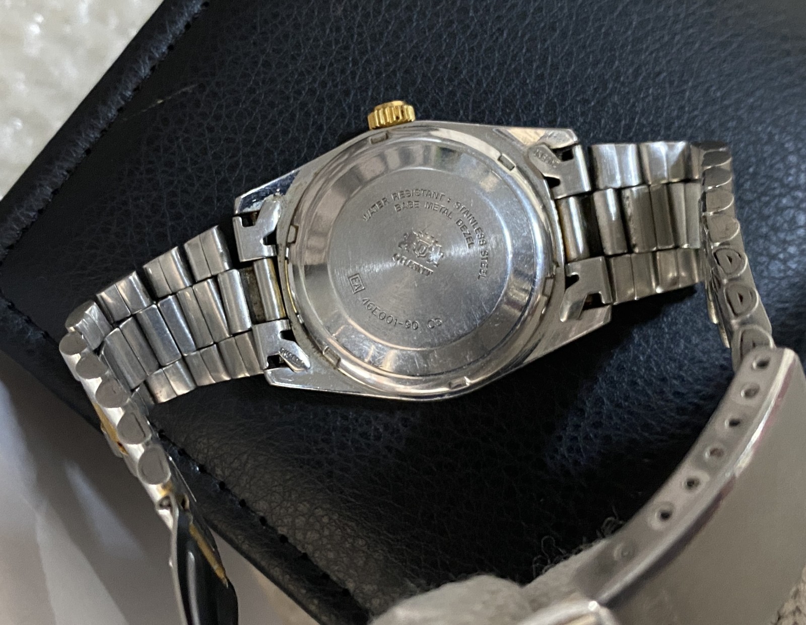 Orient President Automatic Day-Date White Dial Stainless Steel Gents Watch Rare