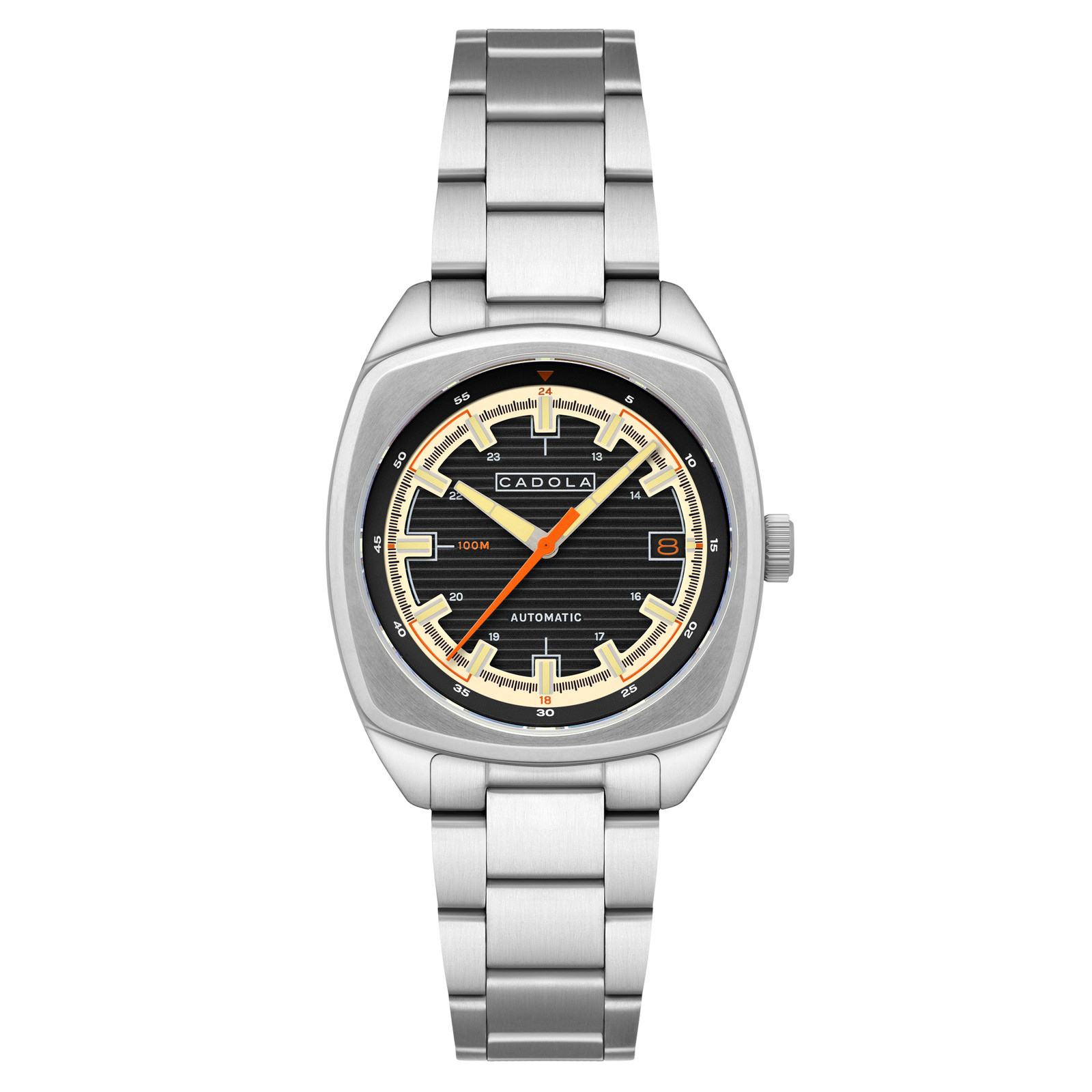 Cadola Buxton Automatic Black/ Stainless Steel Stainless Steel | Black Dial Stai