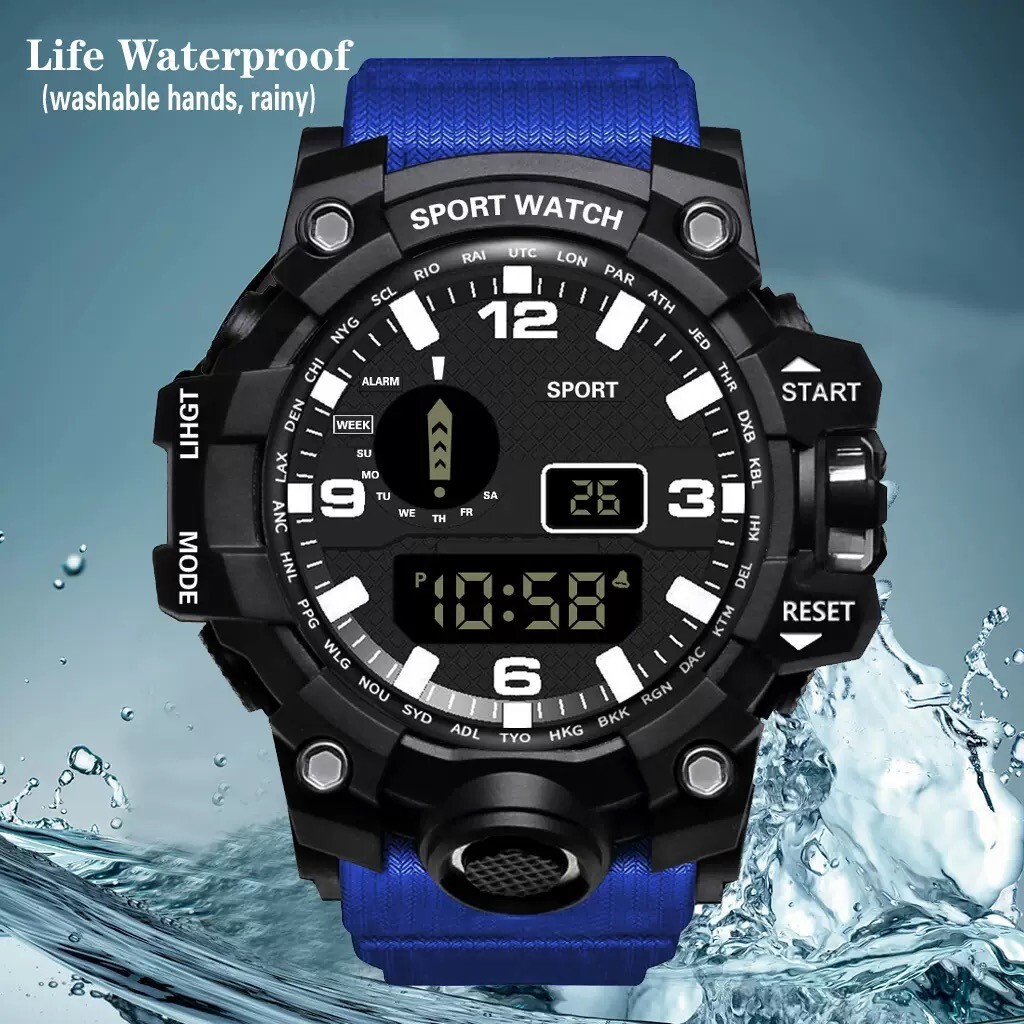 Men’s Watch Waterproof Electronic Watch Luminous Waterproof Sports Wristwatch
