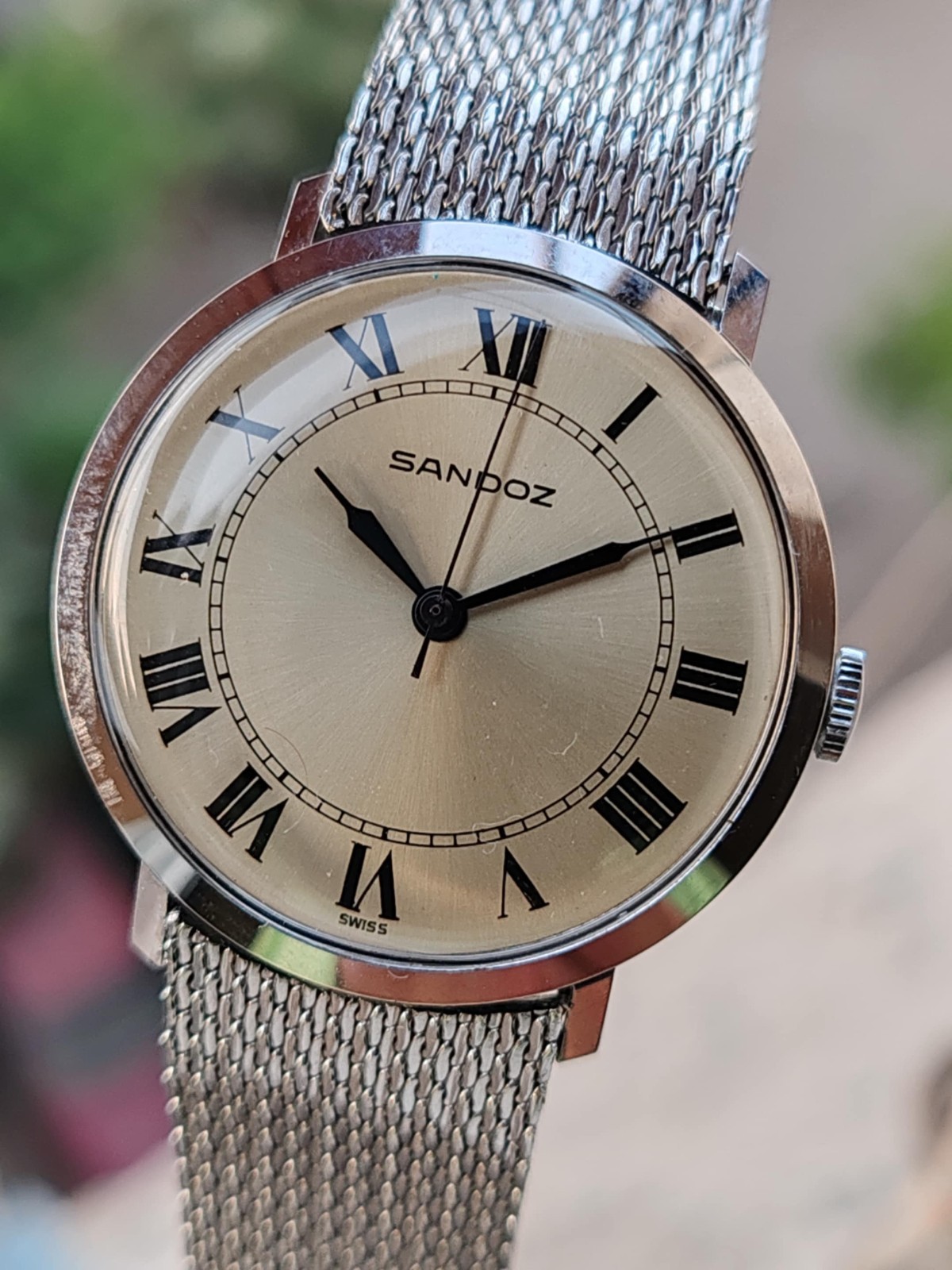 Sandoz Manual winding Rare Dial