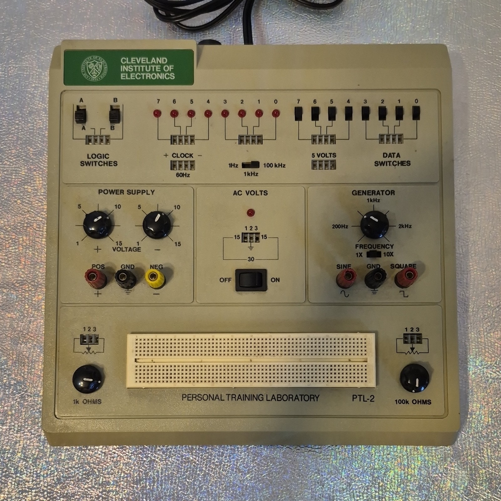 Vintage CIE Personal Training Laboratory PTL-2 Electronics Trainer