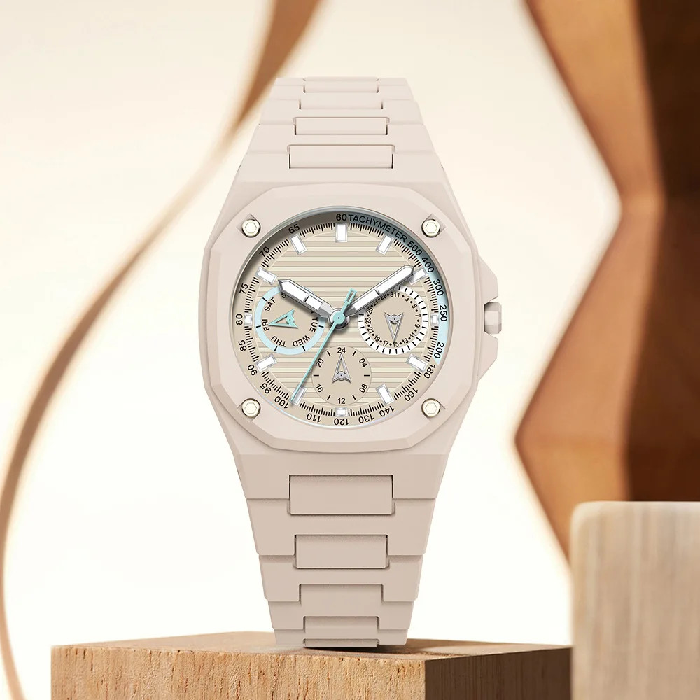2026 long-lasting fashion brand lightweight granular polycarbonate strap, round