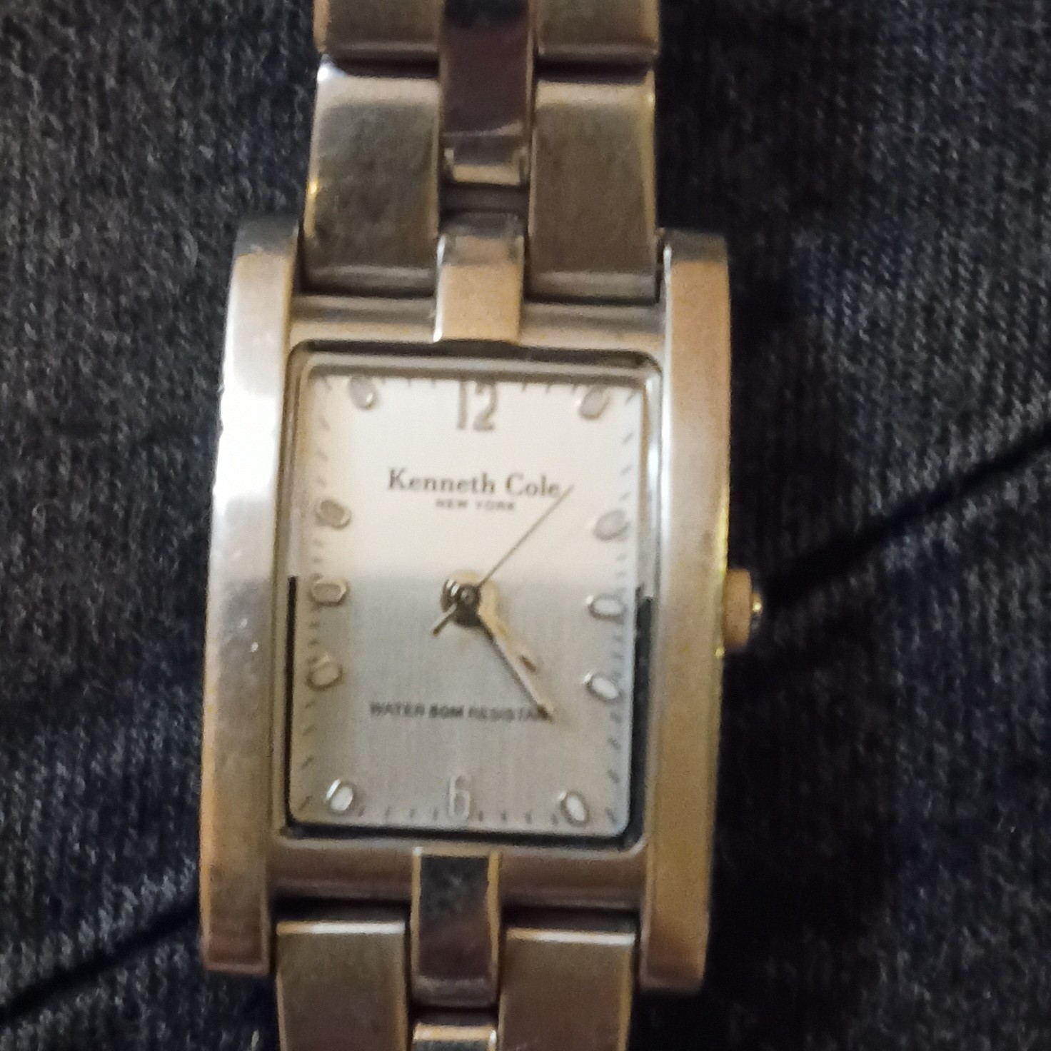 Kenneth Cole New York Women’s Rectangular Silver Dial Quartz 50m Bracelet