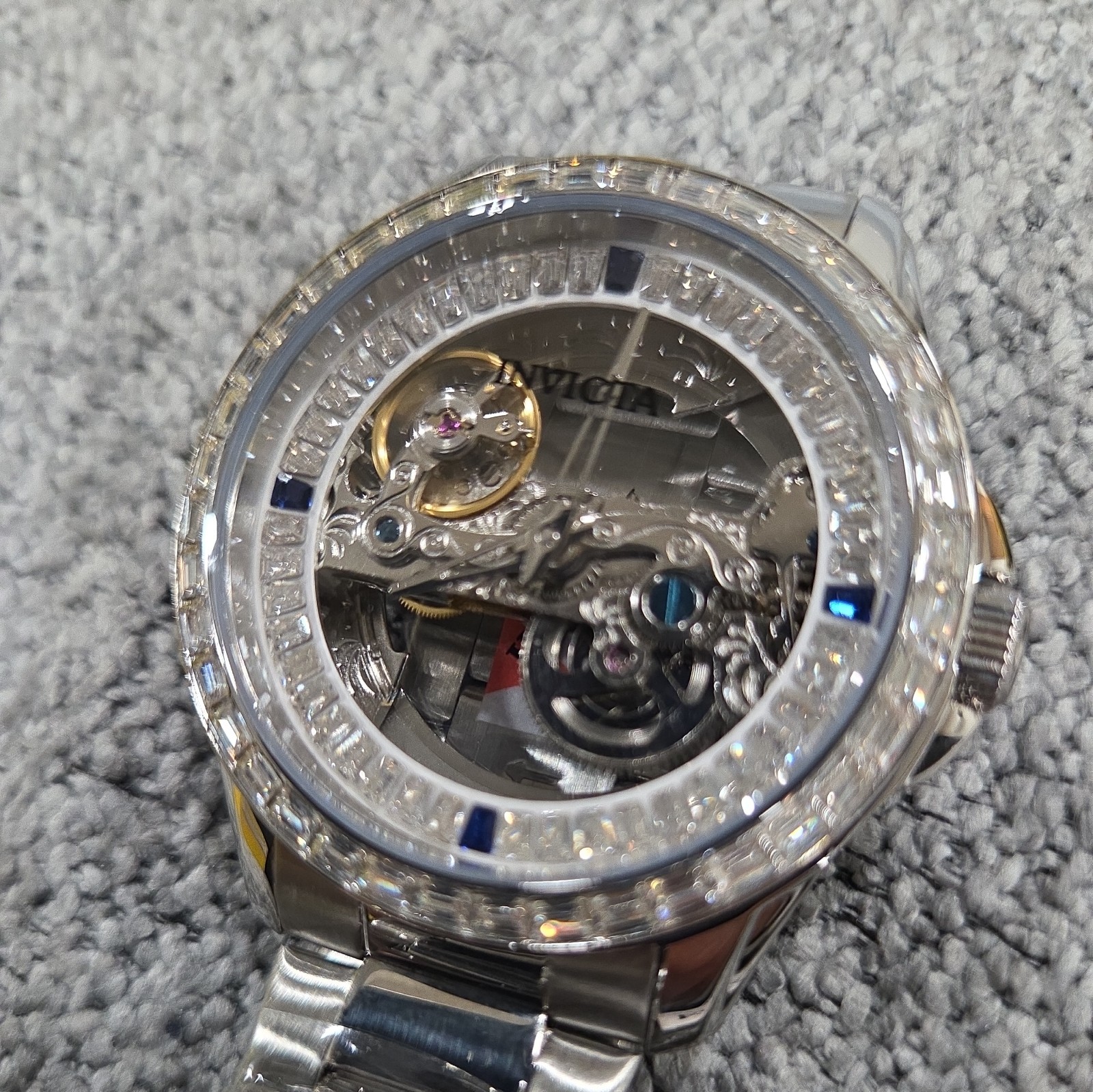 Invicta 69113 Objet D Art Idyll Automatic Skeleton Dial 43mm Silver