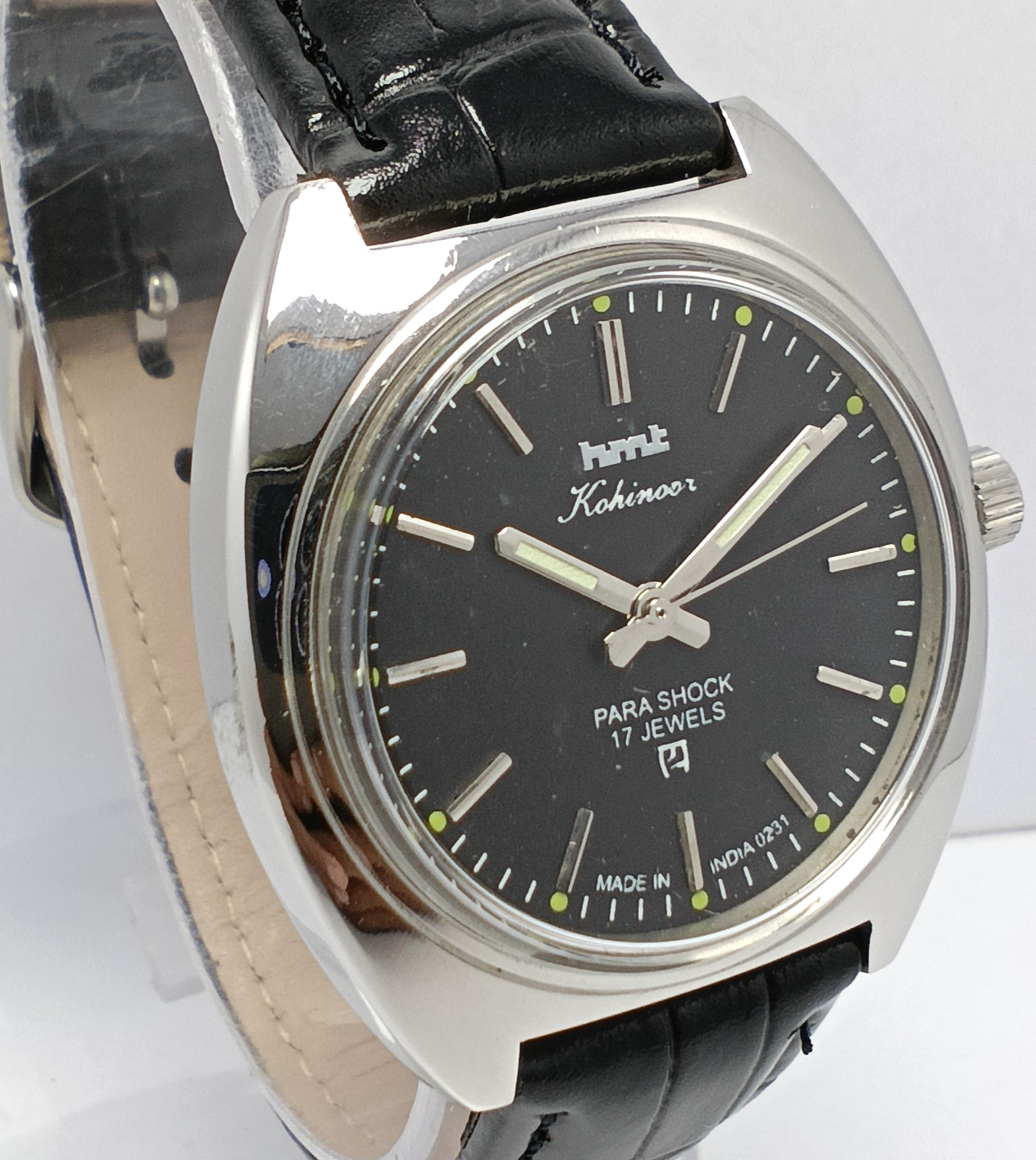 HMT Kohinoor 17 Jewels Hand Winding Wrist Watch For Men’s In Working Condition
