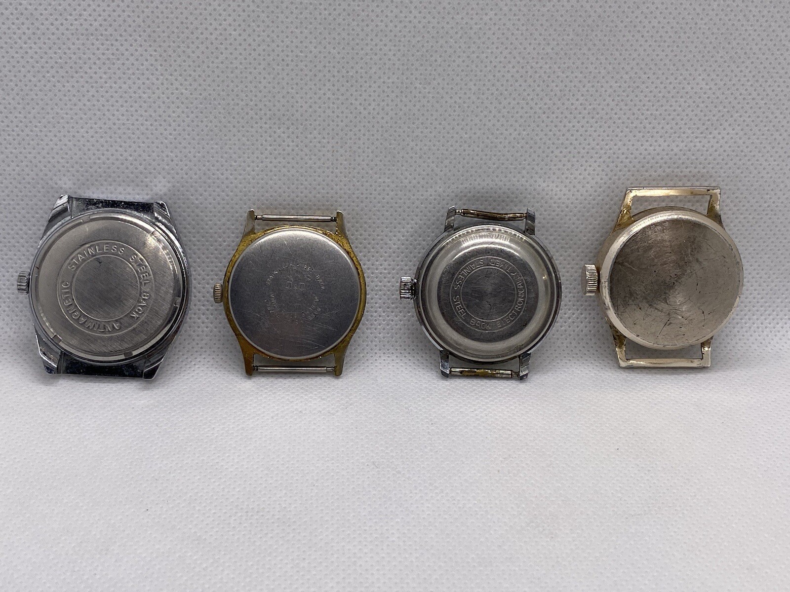 4 Vintage Watches, All Wind Up Watches, None Runners, Spares Or Repairs