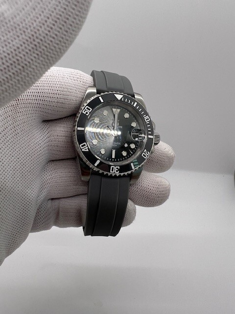 USA SELLER! Steeldive Gray SD1953 Diver/Sub-Bracelet Choice w/Grey Rubber Option