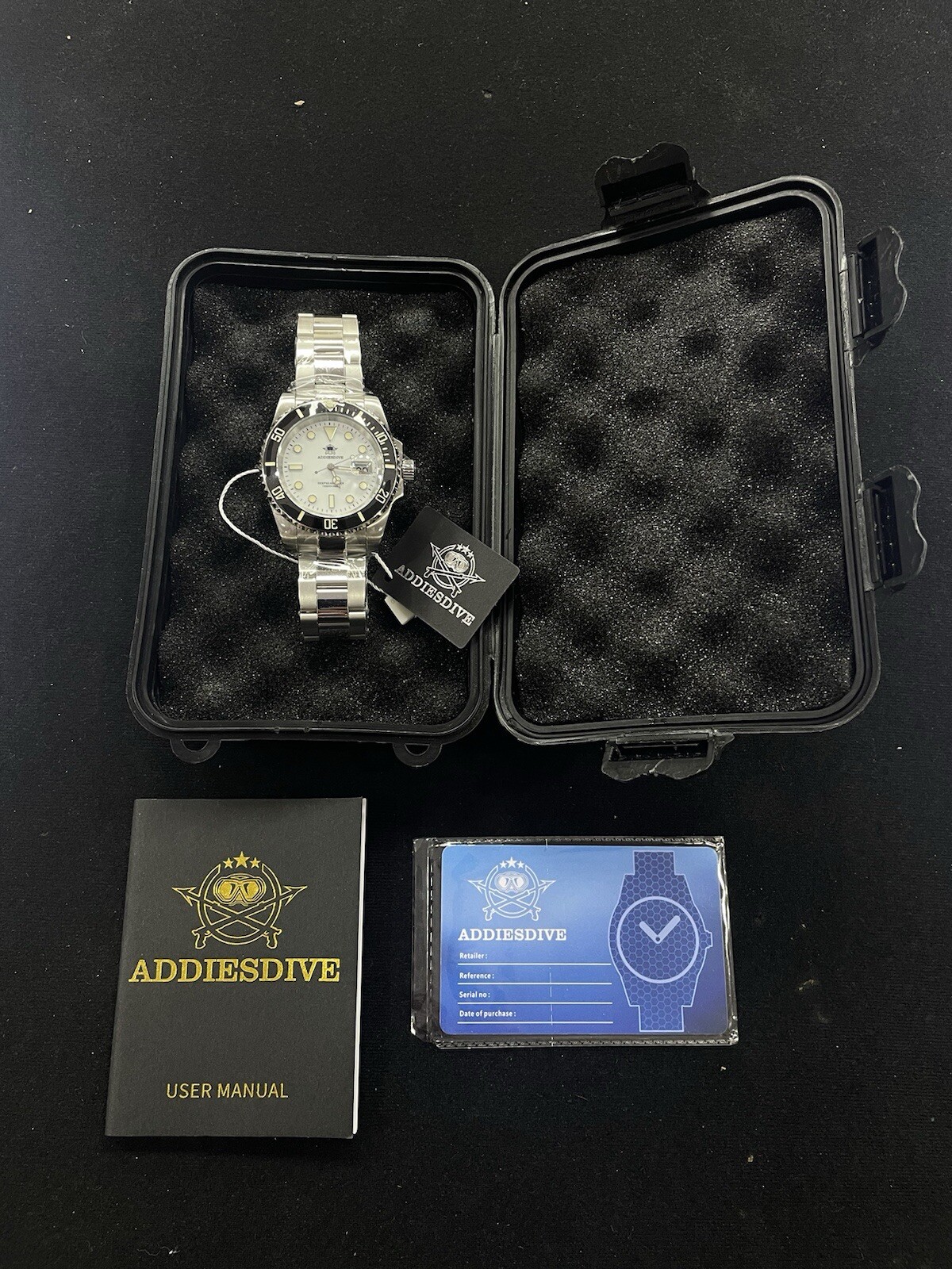NEW IN BOX Addiesdive Deep Sea Hunter 300M Diver’s 40mm Quartz Watch