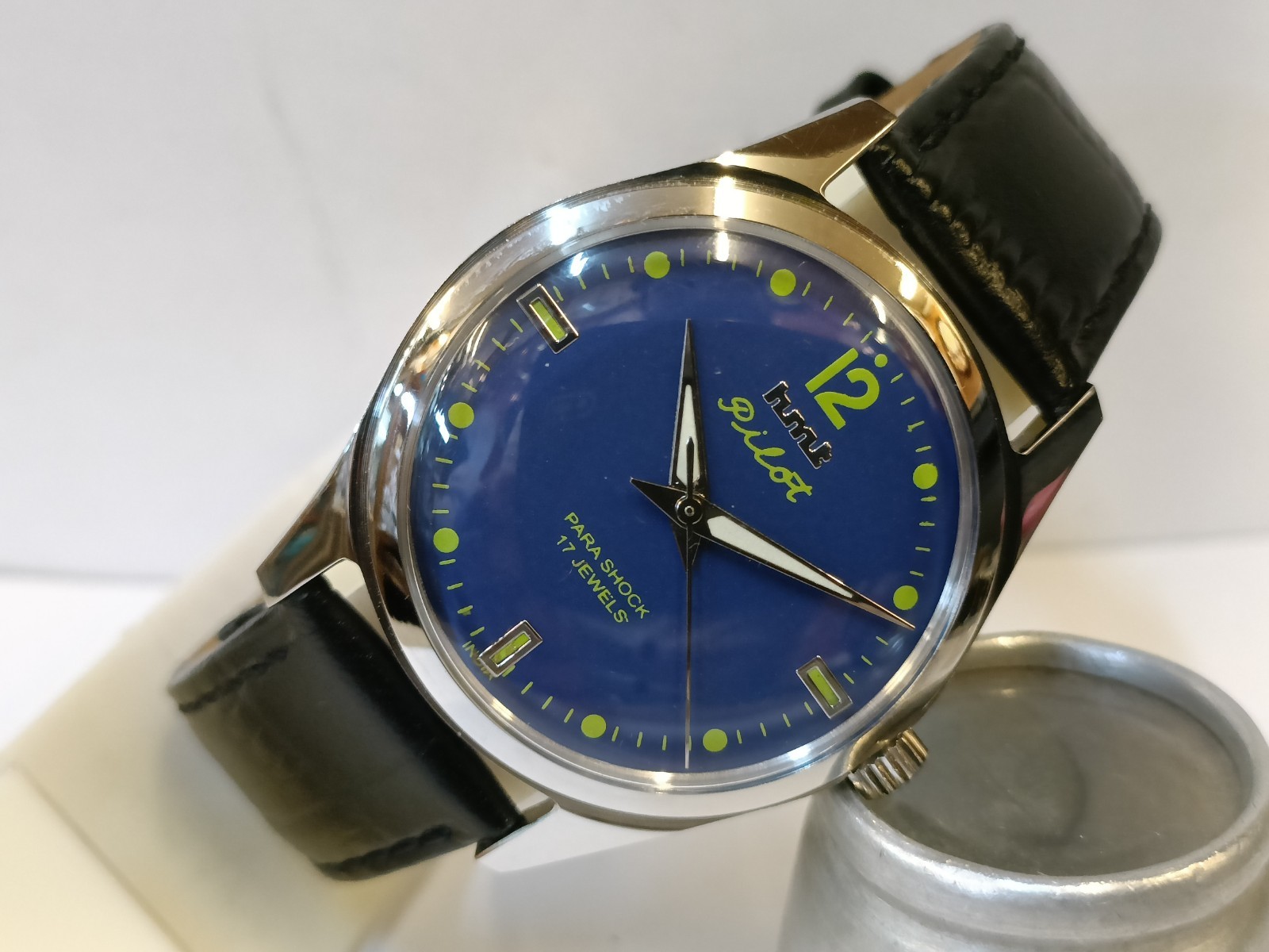 REFURBISHED HMT PILOT 17J WINDING BLUE DIAL 0231 INDIA MEN’S WORKING