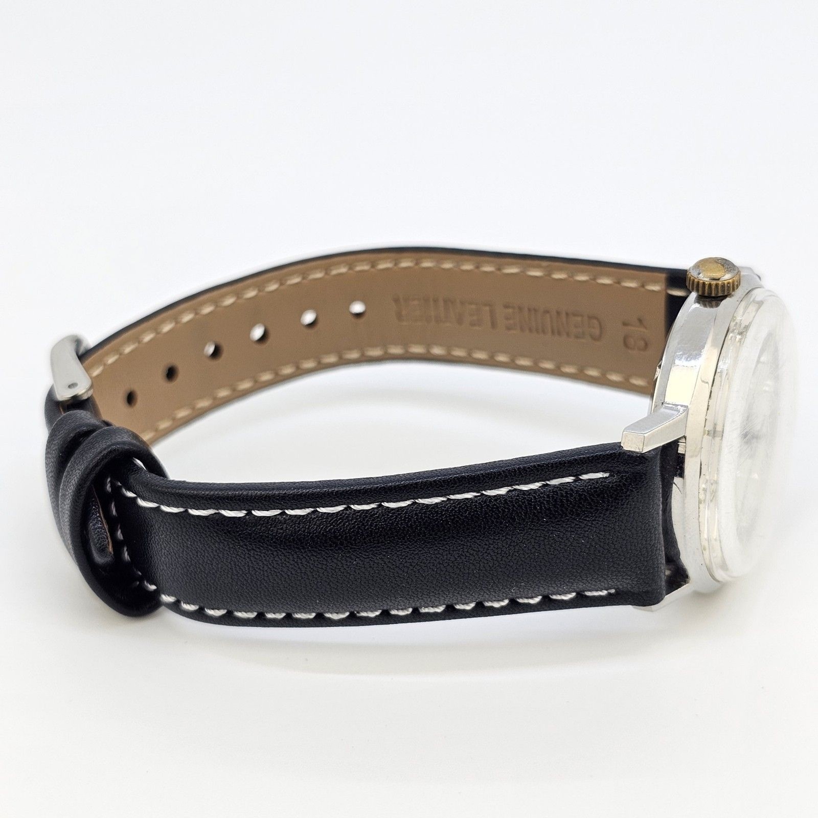 VTG Hilton Automatic Men’s Watch 34MM Gray Dial Swiss New Black Leather Bands