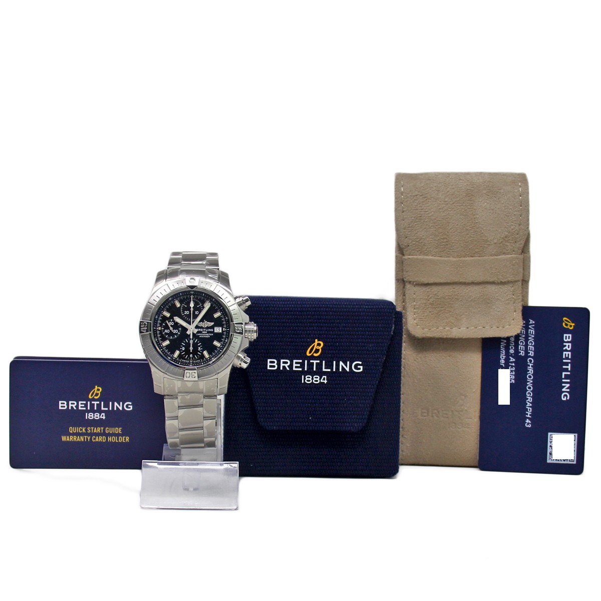 NEW Breitling Avenger Chronograph 43mm A13385 AUTOMATIC *FACTORY WARRANTY #BR180