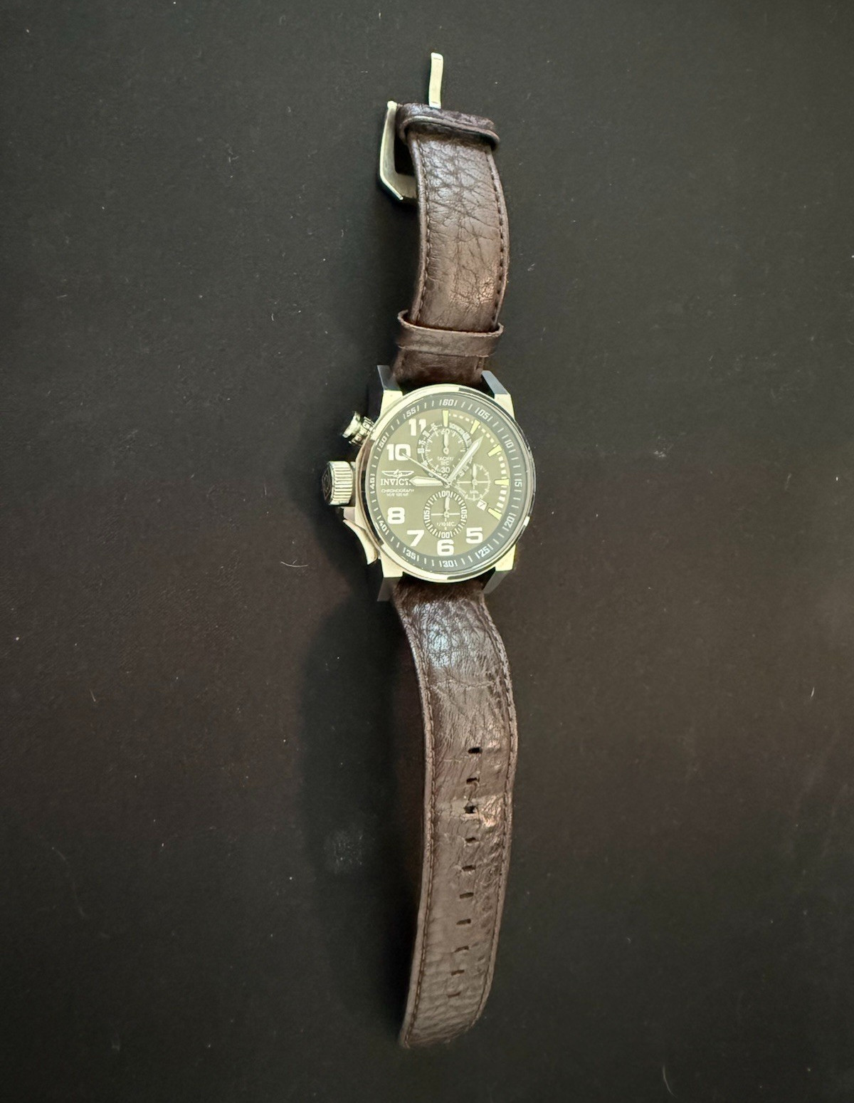 Invicta I-Force Men’s Quartz Lefty Chronograph Date 100m Brown Leather 13054