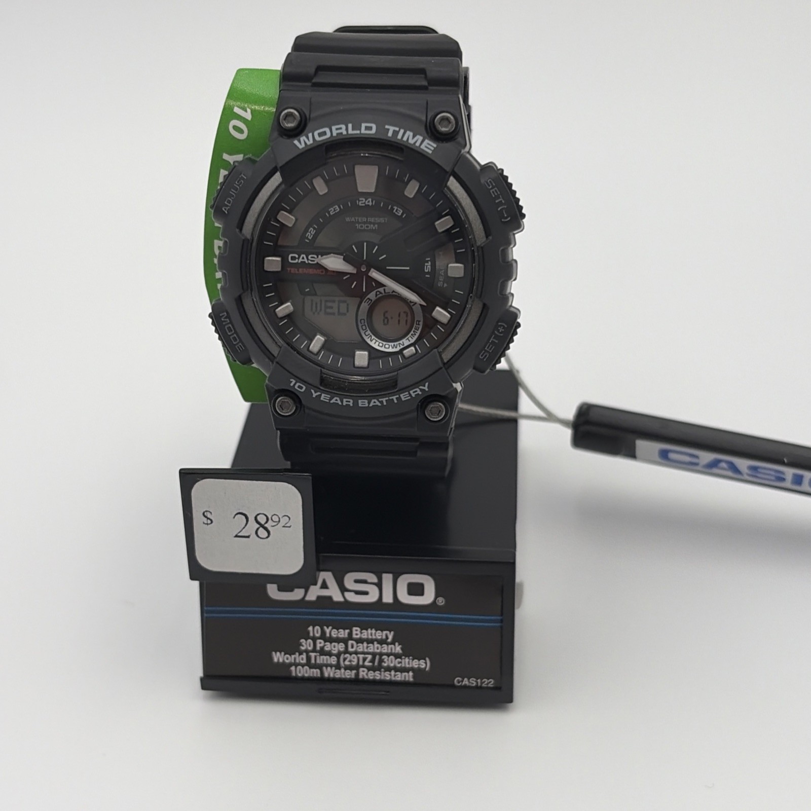Casio Men’s Sports Quartz Resin Strap Black Watch AEQ-110W-2A3VCF