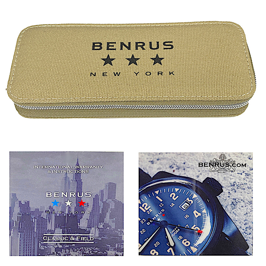 Benrus Classic C1-SB-BE-NT Tan Dial Stainless Steel Date 41MM Men’s Automatic