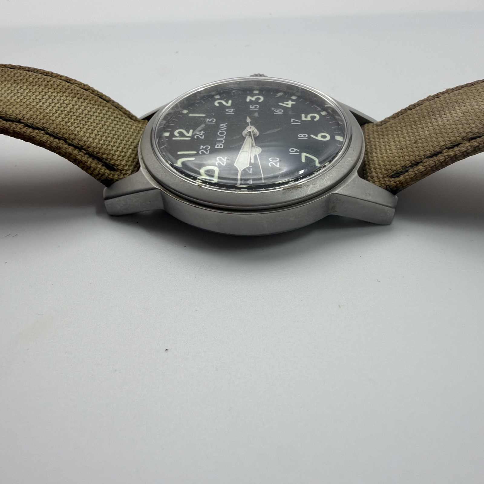 Bulova Hack Watch 96A19 Swiss Limited Edition WWII Replica 38mm Quartz UNTESTED