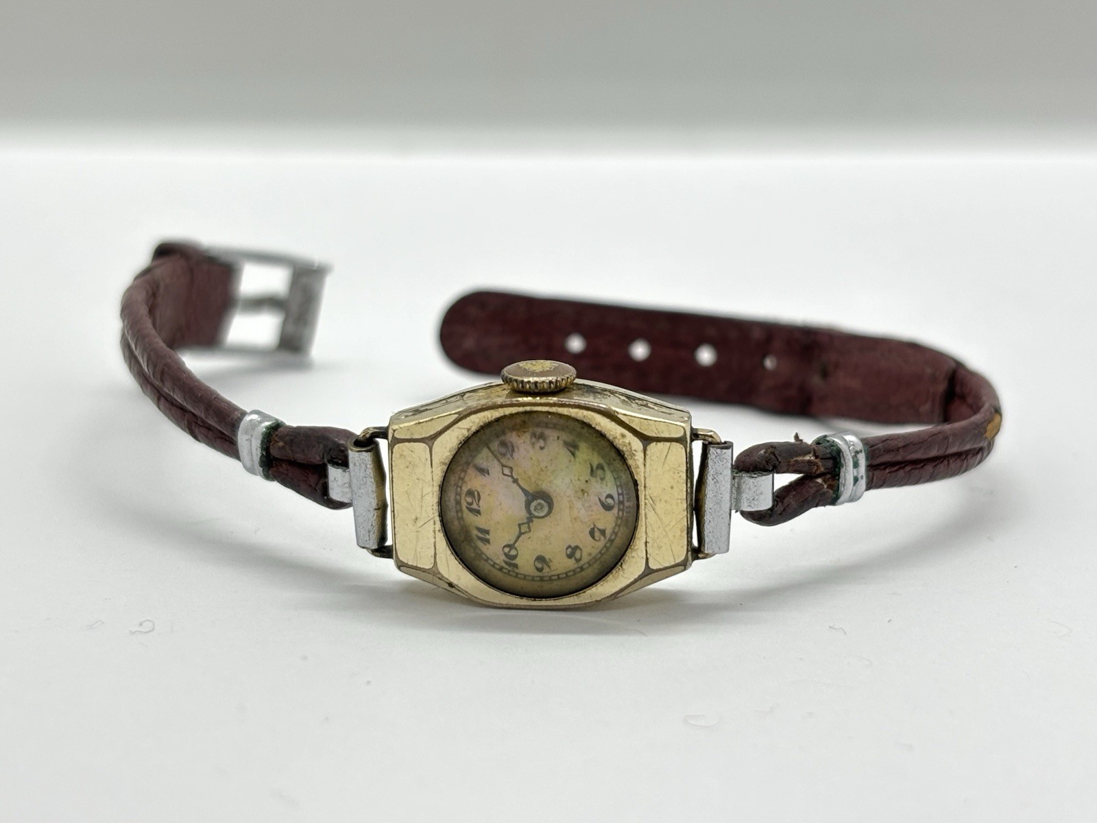 Antique Ladies Rolled Gold Wristwatch w. mother of pearl dial – Spares / Repair