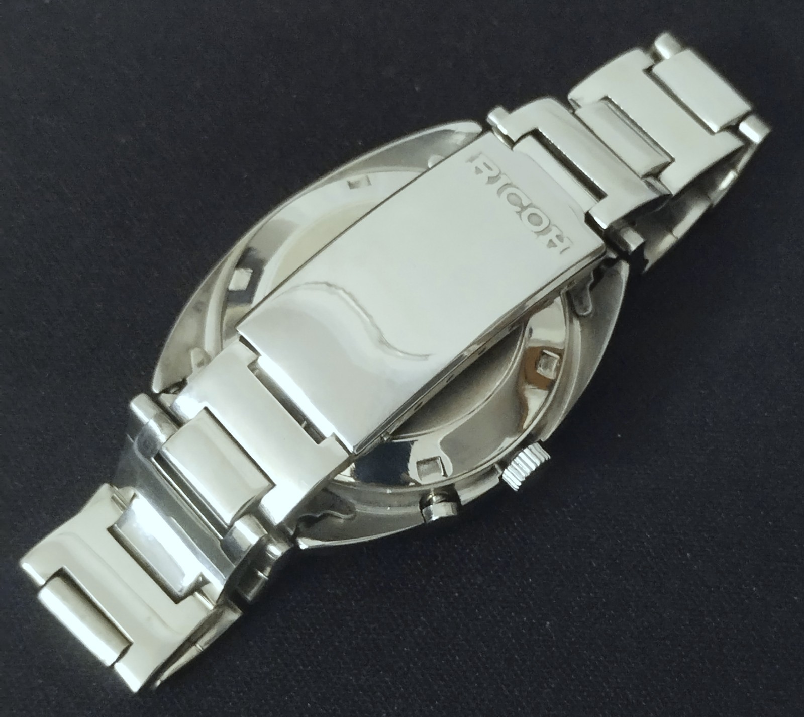 Vintage RICOH Automatic 909 Men’s Watch Black Dial Free Shipping