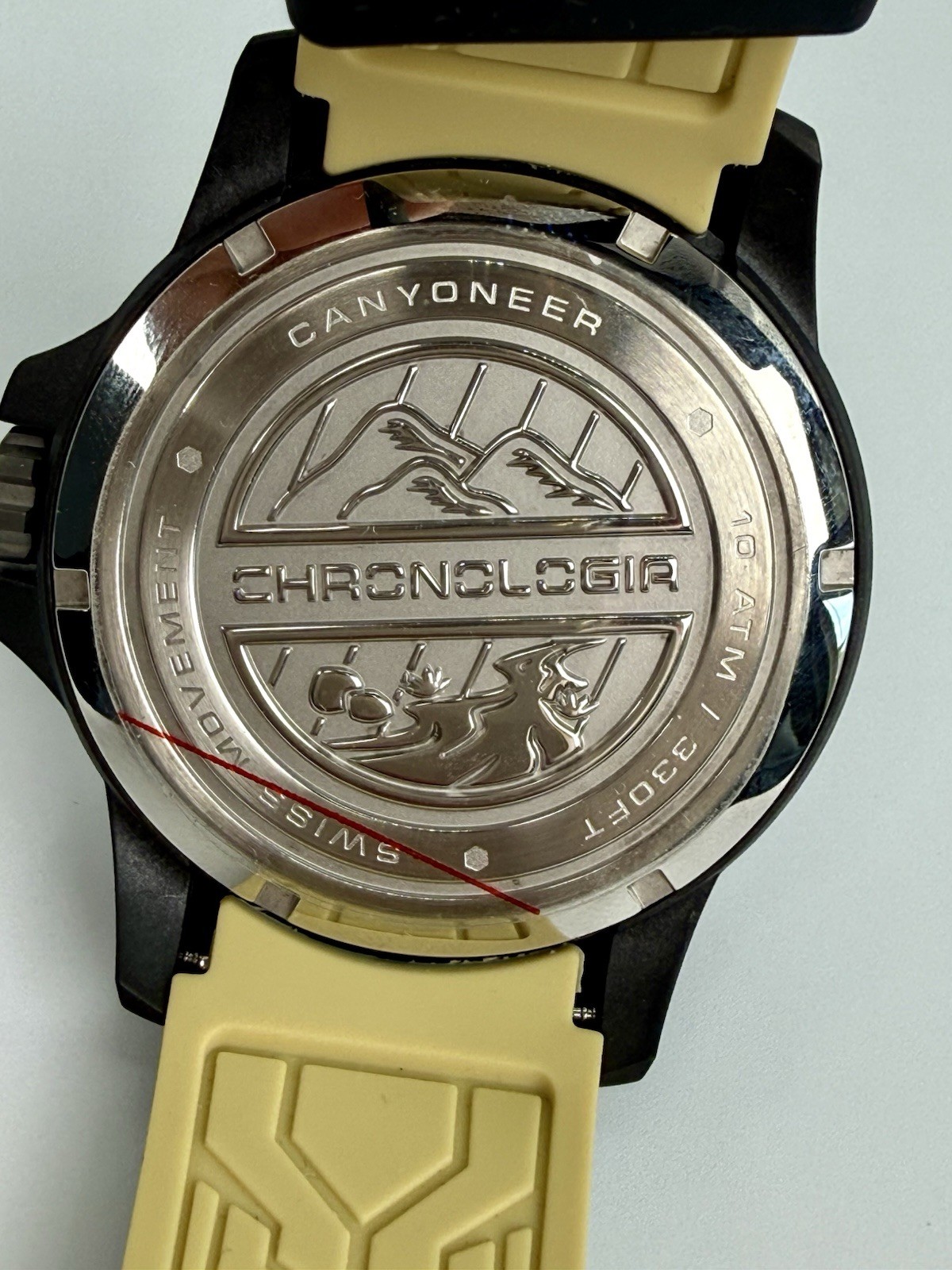 Chronologia Canyoneer Moss Green Swiss Ronda Quartz 46mm Watch New Battery