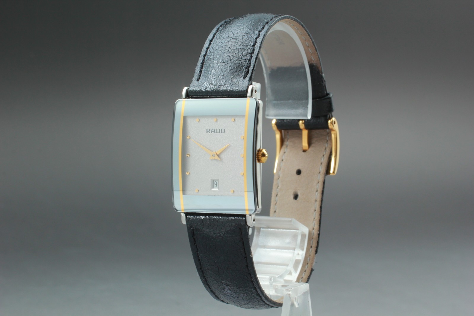 New Battery [Almost MINT] RADO DIASTAR 160.0487.3 Quartz Men’s Watch From JAPAN