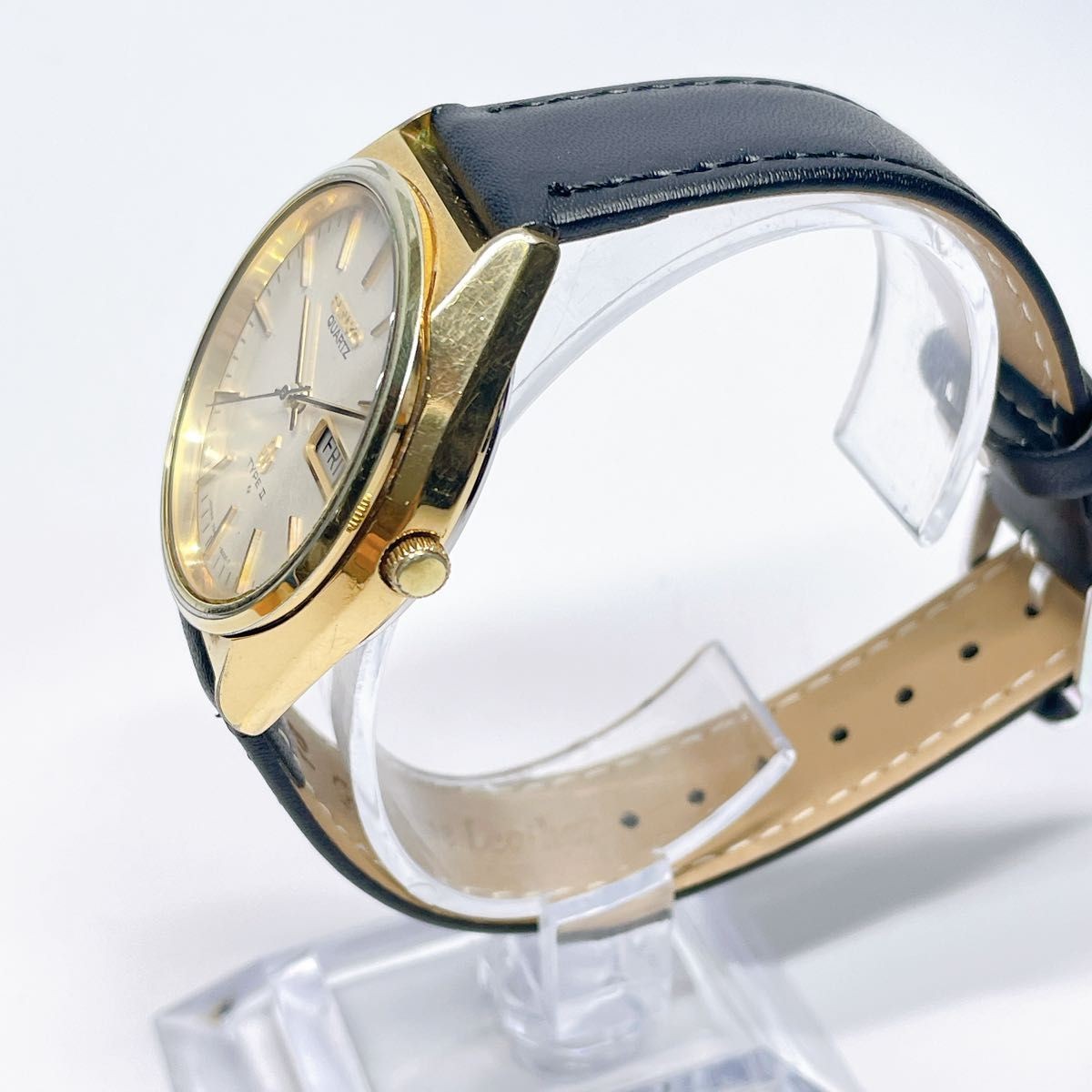 81 SEIKO TYPE II Men s Wristwatch Quartz New Battery New Aftermarket Strap 81